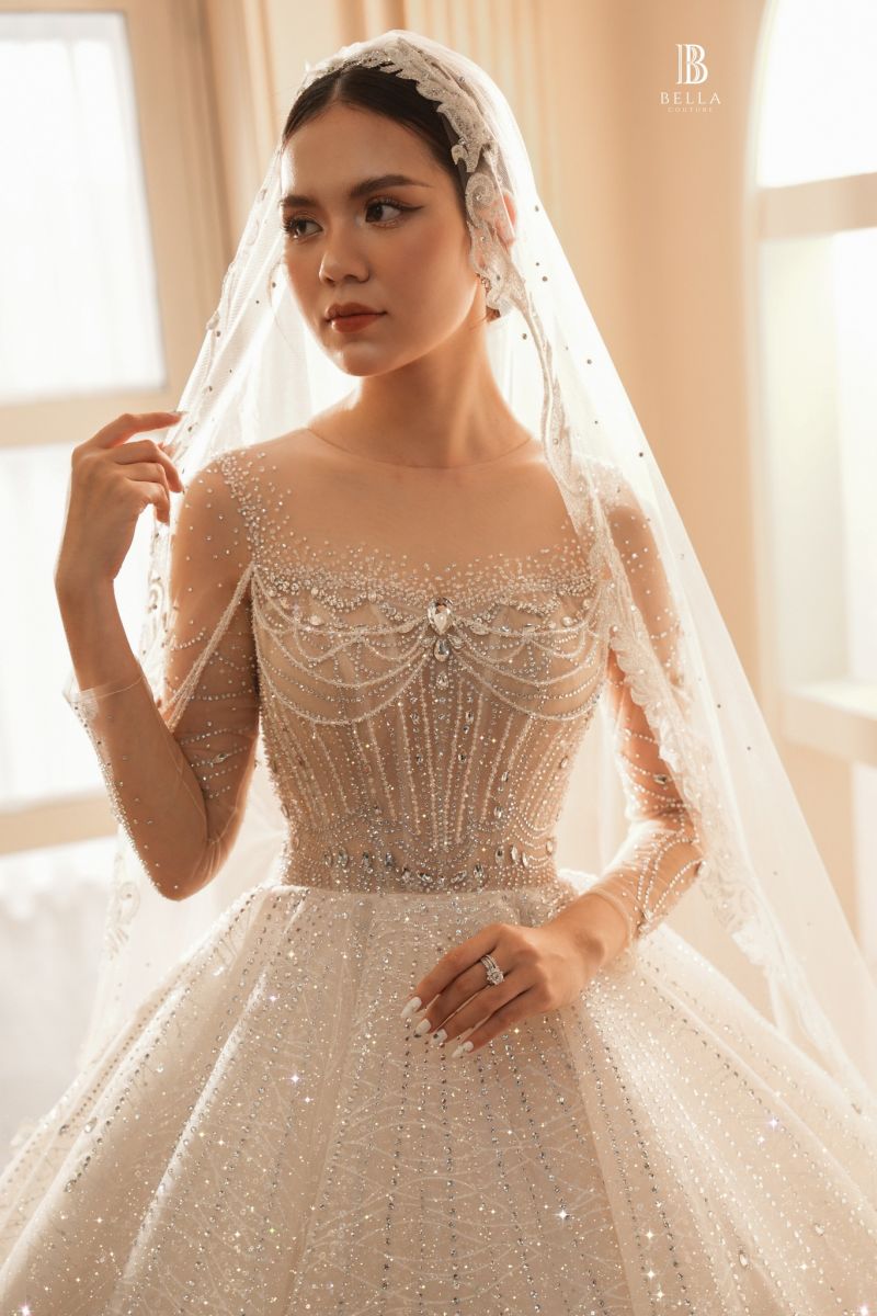 Váy cưới đuôi cá: Váy cưới cho cô dâu thân hình đẹp