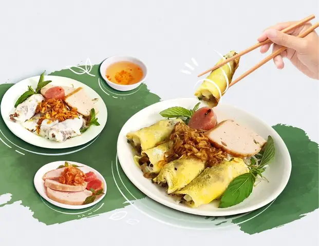 Bánh Cuốn Trứng Vạn Kiếp