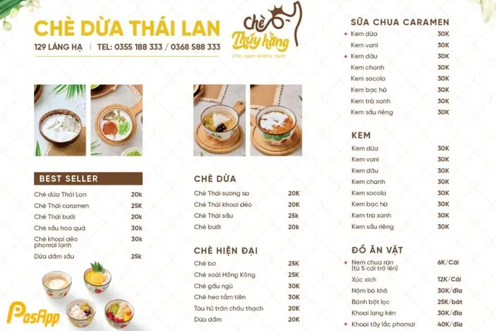Quán Chè Dừa Thái Lan