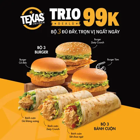 Texas Chicken Thủ Đức Menu