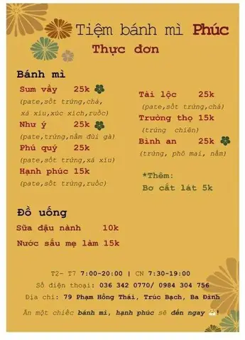 Tiệm Bánh Mì Hạnh Phúc