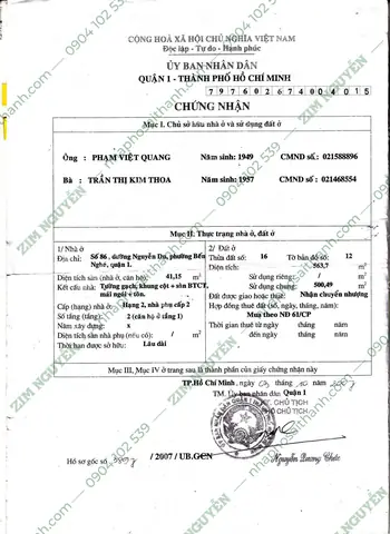 Bán Nhà 86 Nguyễn Du, Quận 1 - Thông Tin Chi Tiết Giao Dịch