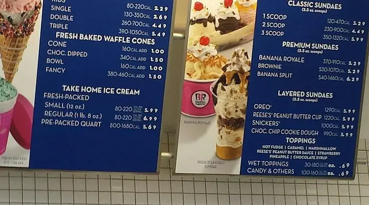 Bảng Giá Kem Baskin Robbins