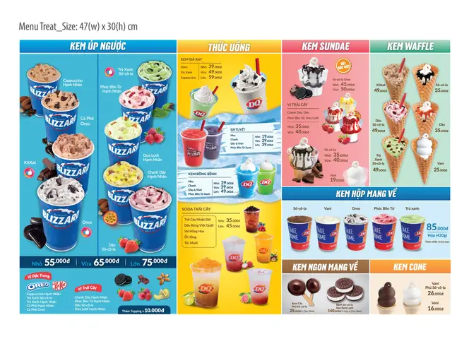 Bảng Giá Kem Dairy Queen