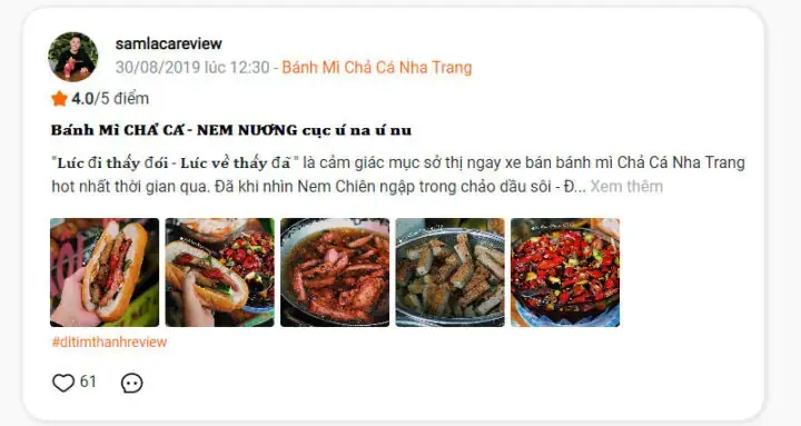 Bánh Mì Chả Cá Nguyễn Thị Minh Khai