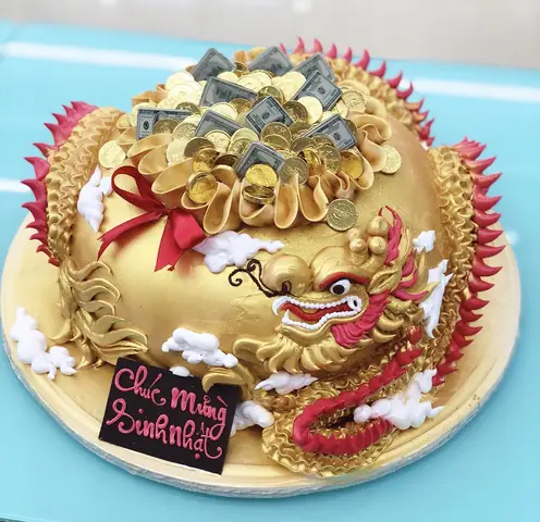 Bánh Sinh Nhật Rồng Vàng