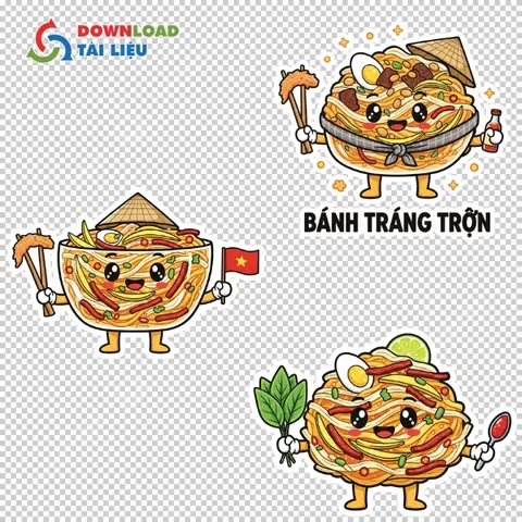 Bánh Tráng Trộn Hoạt Hình