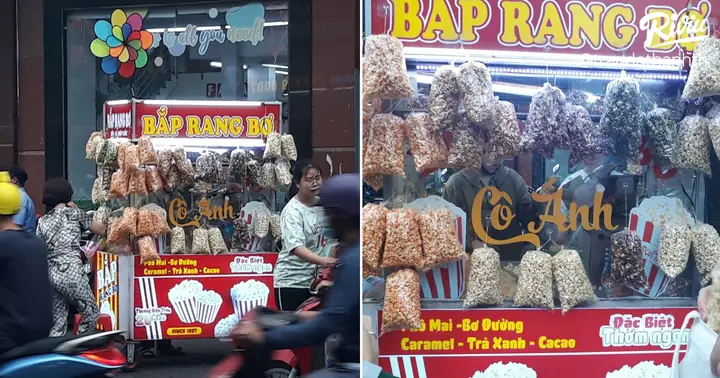 Bắp Rang Bơ Thủ Đức: Review Chi Tiết 2 Xe Trước Nhà Sách Fahasa