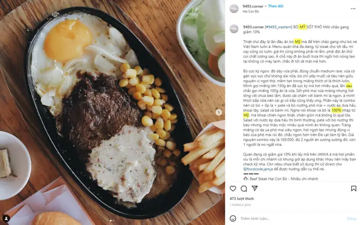 Beefsteak Hai Con Bò Bình Dương