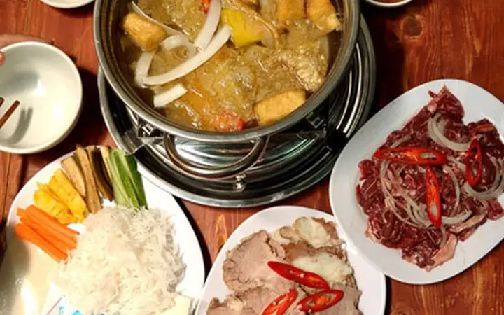Bò Nhúng Dấm Hàng Than