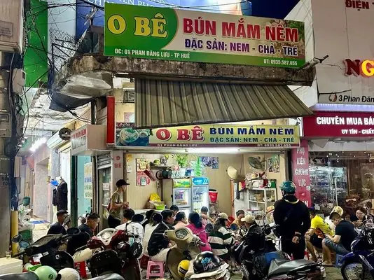 Bún Mắm Nêm O Bê: Quán Ăn Đáng Để Thử Với Hương Vị Huế Đậm Đà