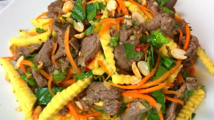 Cách Làm Nộm Bò Xoài Xanh