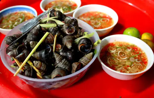 Cách Làm Ốc Luộc Mắm Gừng
