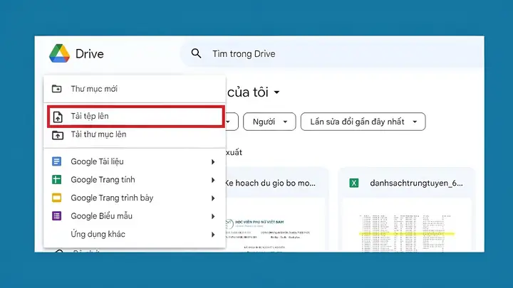 Cách Up Hình Lên Drive