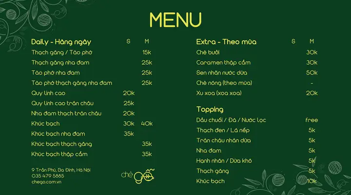 Chè Khúc Bạch Trần Phú