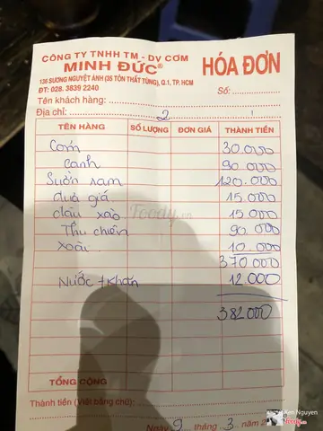 Cơm Minh Đức Tôn Thất Tùng