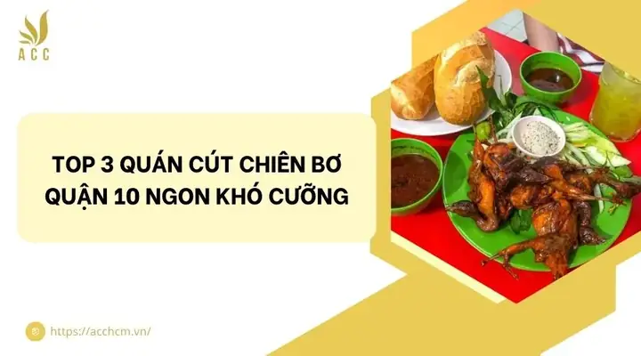 Top 3 Quán Cút Chiên Bơ Quận 10: Đánh Giá Chi Tiết Từ Hương Vị Đến Giá Cả