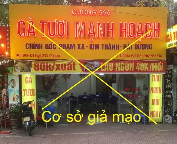 Gà Mạnh Hoạch Tô Hiệu: Cảnh Báo Và Địa Chỉ Chính Hãng Gần Nhất