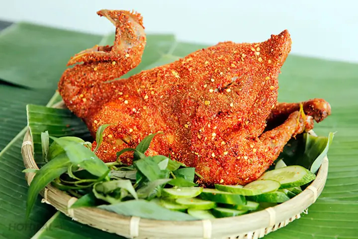 Gà Nướng Muối Ớt Da Giòn
