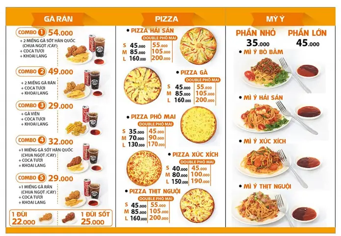 Gà Rán 3 Râu Menu