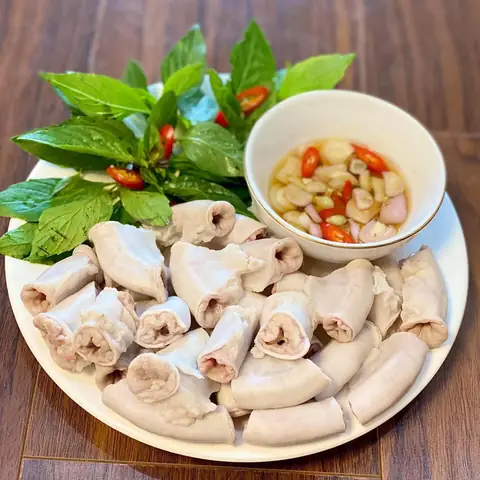 Hình Ảnh Lòng Heo Luộc