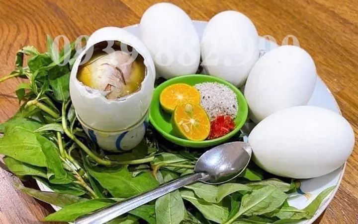 Hột Vịt Lộn Hấp Nước Dừa