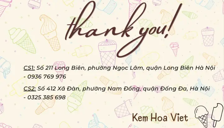 Review Quán Kem Hoa Việt Xã Đàn: Trải Nghiệm Kem Truyền Thống Giữa Lòng Hà Nội