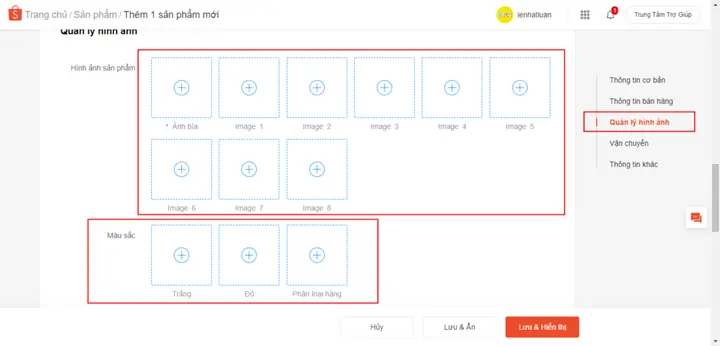 Kích Thước Ảnh Sản Phẩm Shopee