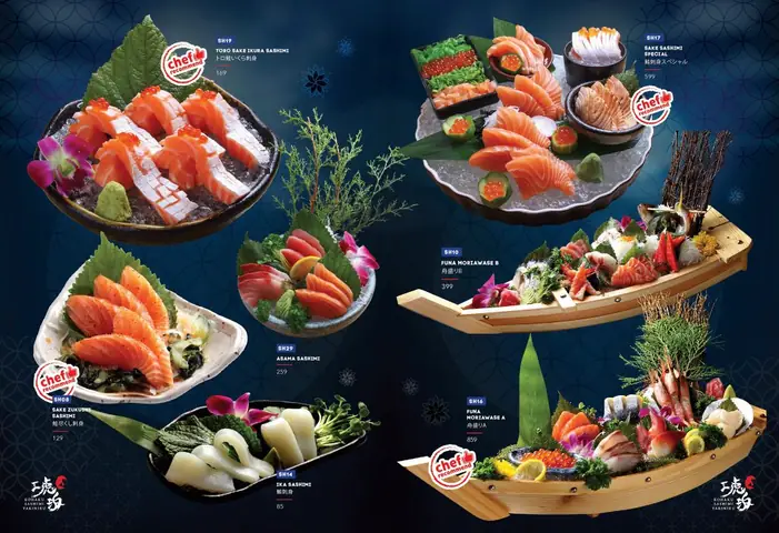 Kohaku Sashimi & Yakiniku Menu