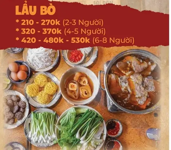 Lẩu Bò Nhà Gỗ Quận 3