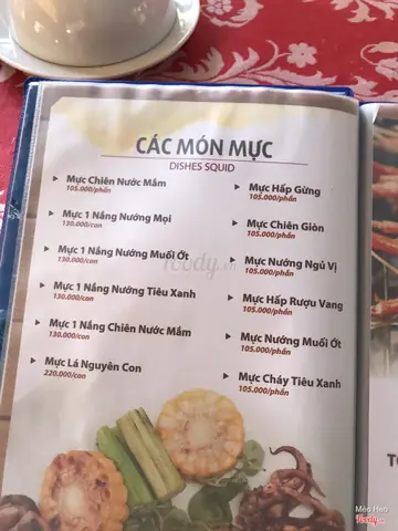 Menu Hàng Dương Quán Quận 7