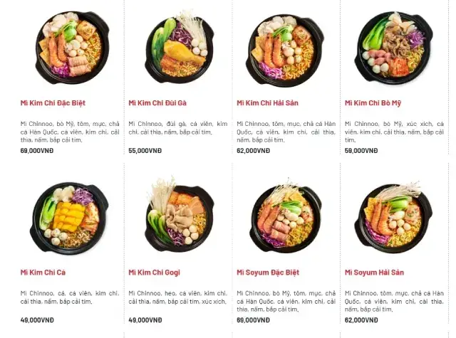 Menu Mì Cay Sasin Vũng Tàu: Bảng Giá Và 7 Cấp Độ Cay Chi Tiết
