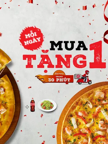 Pizza Hut Mua 1 Tặng 1