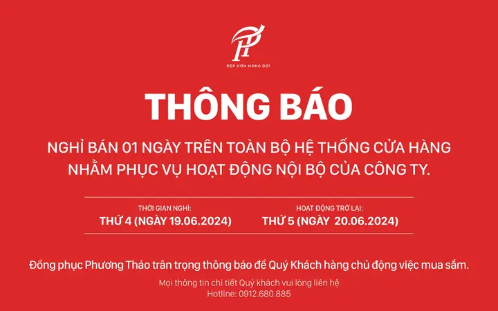 Thông Báo Tạm Nghỉ Bán Hàng