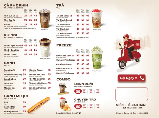 Thực Đơn Highland Coffee Hà Nội