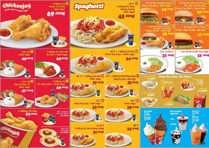 Thực Đơn Jollibee Gia Lai
