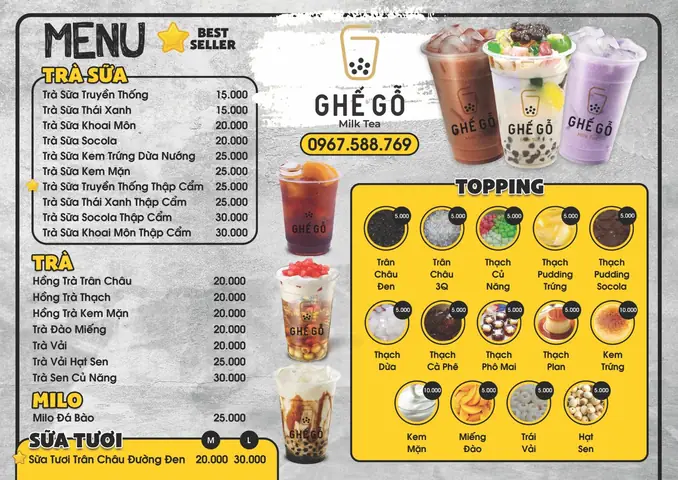 Trà Sữa Ghế Gỗ Lê Văn Quới
