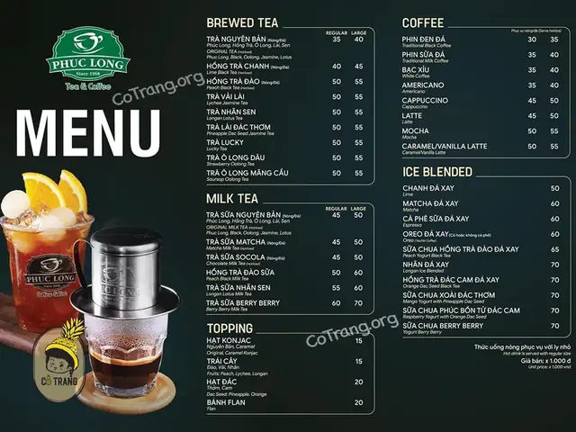 Trà Sữa Phúc Long Quận 1
