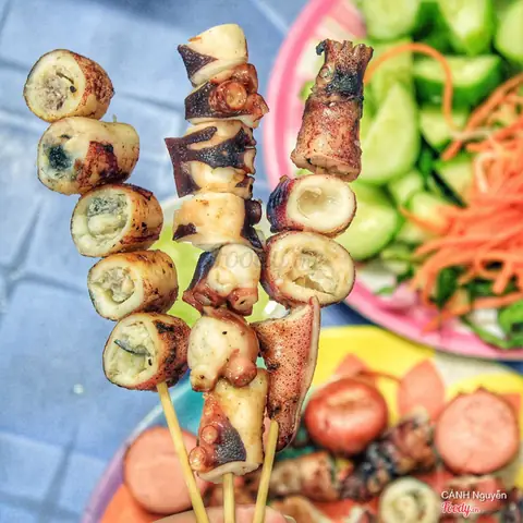 Bạch Tuộc Nướng Cầu Kiệu