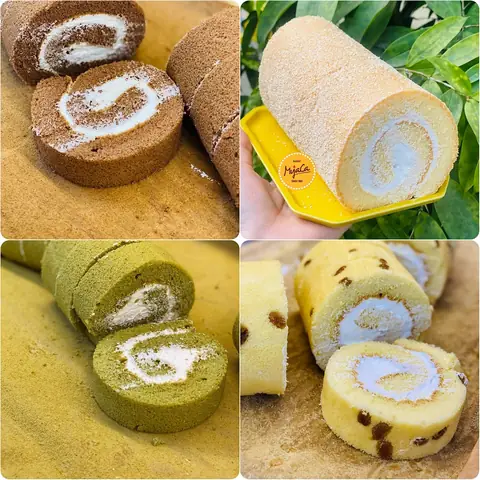 Bánh Bông Lan Cuộn Kem