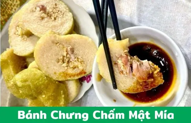 Bánh Chưng Chấm Mật Mía