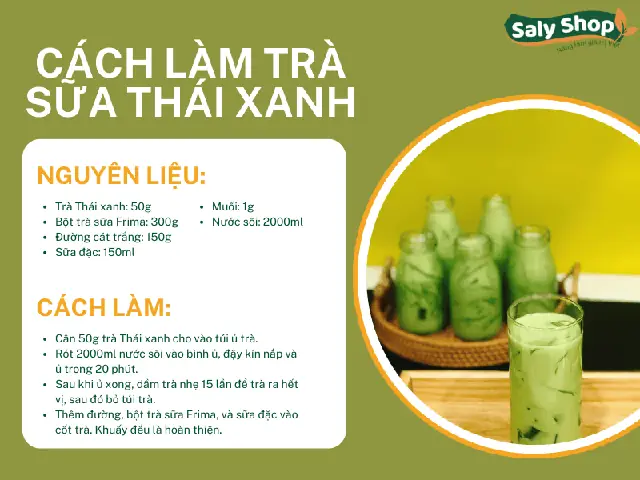 Bột Làm Trà Sữa Thái Xanh