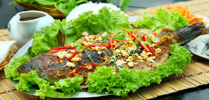Cá Lóc Nướng Mỡ Hành