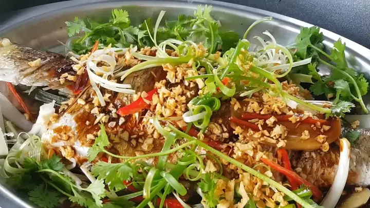 Cá Sủ Hấp Xì Dầu