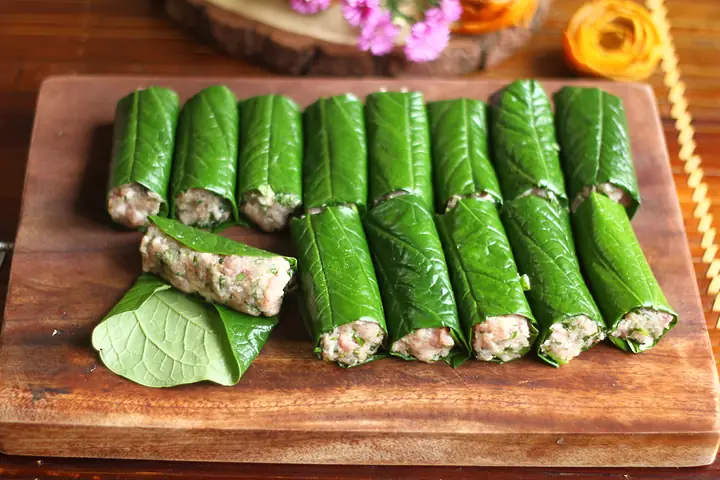 Cách Gói Chả Lá Lốt