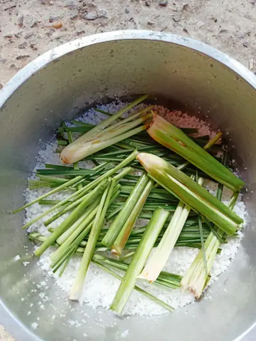 Cách Làm Gà Hấp Muối Lá Chanh