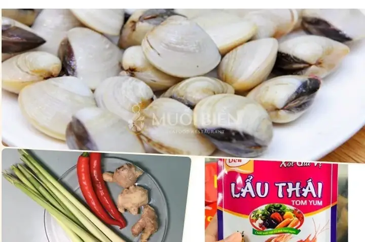 Cách Làm Nghêu Hấp Thái Bằng Gói Lẩu Thái