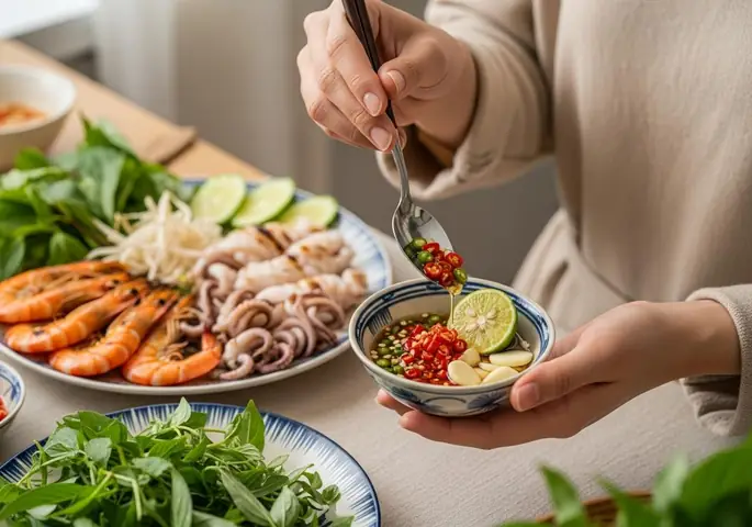 Cách Làm Nước Mắm Chua Ngọt Chấm Hải Sản