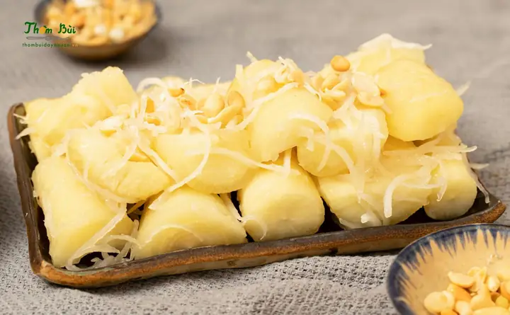 Cách Làm Sắn Hấp Cốt Dừa