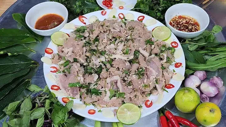 Cách Làm Thịt Lợn Tái Chanh